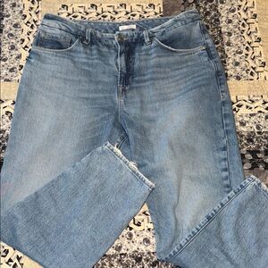 Good American Light Blue Straight Leg Jeans 12/31